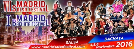 Madrid Salsa Festival 2016 (7ª Edición) & Madrid Bachata Festival 2016 (1ª Edición)