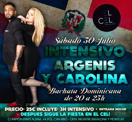 Intensivo de Bachata Dominicana 3h. con Argenis & Carolina + fiesta noche