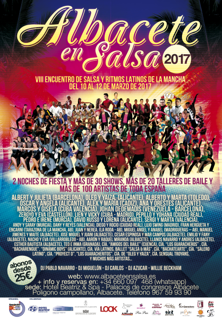 Albacete en Salsa 2017 - Encuentro Internacional de Salsa y Ritmos Latinos (8ª Edición)