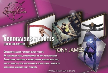 Acrobatics Classes with Tony James on Wednesdays