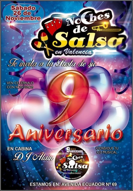 Friday and saturday entry only 3€ - 9th Anniversary Party