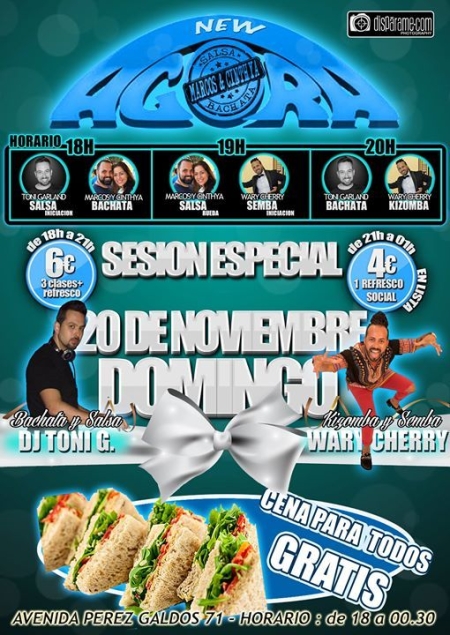 LISTA VIP Domingo 20 de Noviembre "Sundays Agora Party"