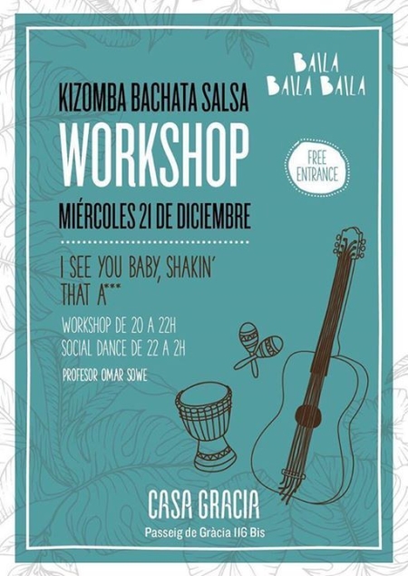 Kizomba, Bachata, Salsa Workshop Gratis en Barcelona