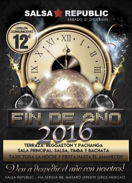 New Year's Eve Party 2016 Salsa Republic
