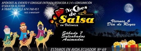 Noches de Salsa el 6 y 7 de Enero