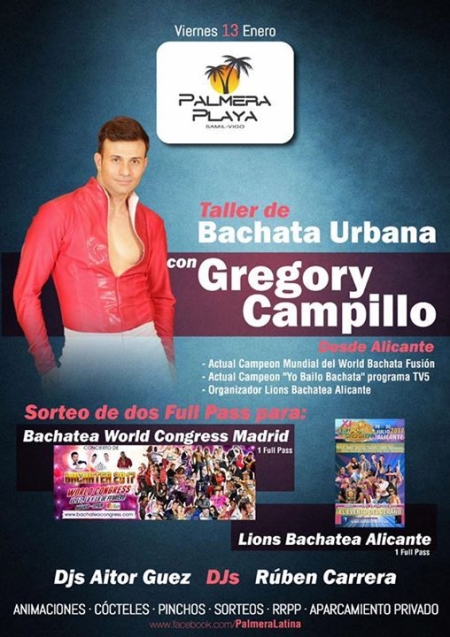Bachata Urbana with Gregory Campillo in Palmera Playa!