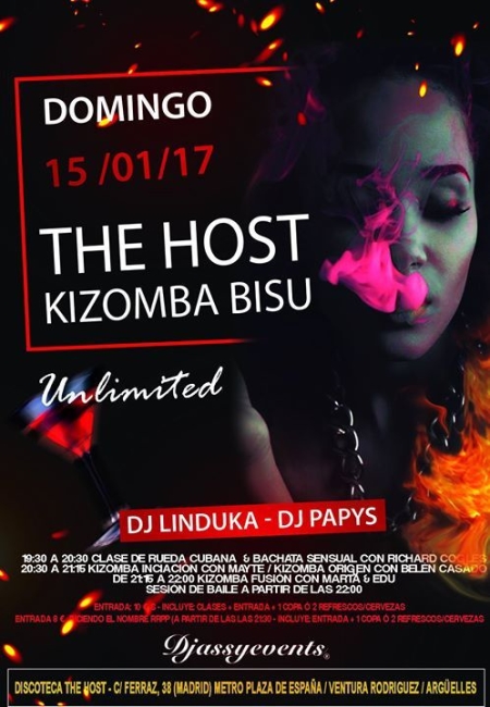 ★The Host Kizomba Bisú★ Domingo 15 de enero de 2017