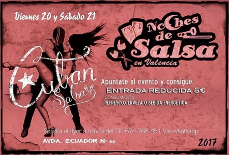 Noches de Salsa parties of friday and saturday