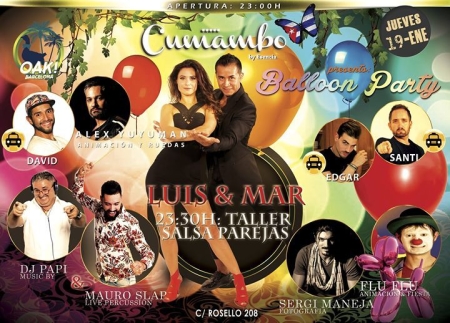 Jueves 19 Balloon Party en Cumambo Barcelona