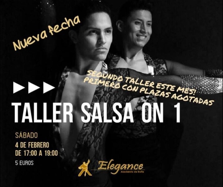 Salsa Workshop on 1 in Elegance dance school