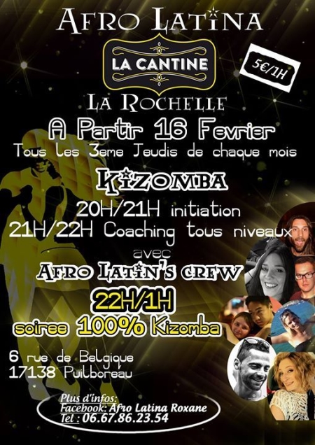 La mensuel d'Afro latina à La Rochelle
