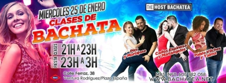 Wednesday 25/01 Bachatea The Host