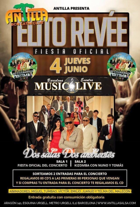 Official party about the concert of Elito Revé