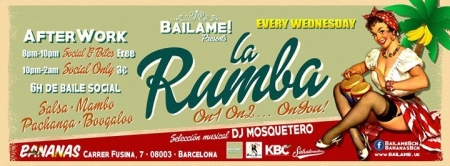 La Rumba, miercoles 8 por Bailame Barcelona