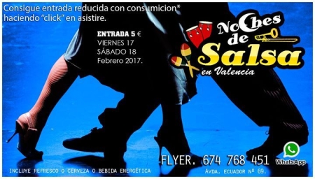 Noches de Salsa, reduced entrance