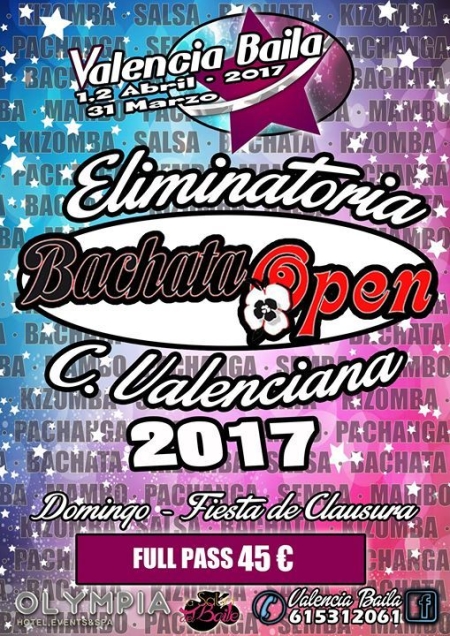 Bachata Open 2017 Eliminatory in Valencia Baila 2017 Spain
