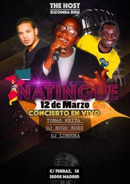 Live Concert Natingue - TheHost KizombaBisú - Domingo 12 Marzo