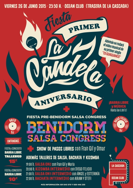 1er Aniversario de La Candela y Fiesta Pre-Benidorm Salsa Festival