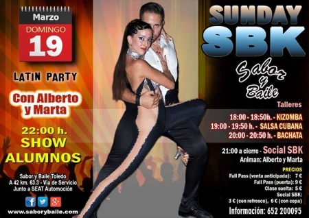 Sunday SBK with Alberto y Marta in Sabor y Baile Toledo