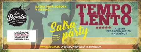 TEMPO LENTO - Salsa párty, DJ Elier +Lekcie Salsa,Bachata zdarma