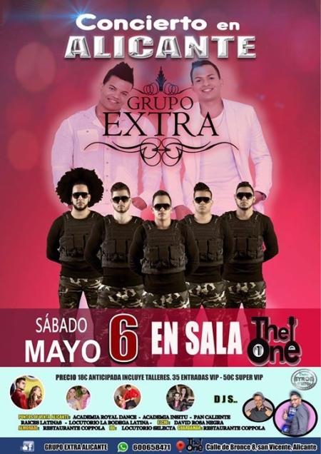 GRUPO EXTRA concert in Alicante 6 May