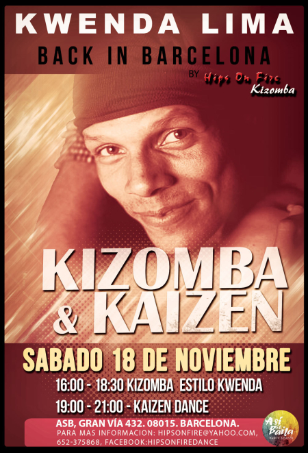 Kwenda Lima back in Barcelona - Saturday November 18th