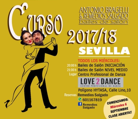 Clase Abierta IPresentación Curso de Bailes de Salón Antonio Bragelli y Remedios 2017-18