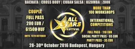 ALL STARS Festival 28-30 October 2016 Budapest