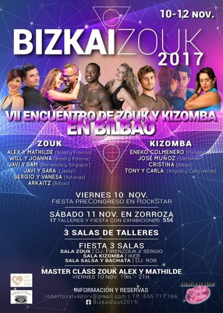 BizkaiZouk 2017 - VII Encuentro de Zouk y Kizomba en Bilbao