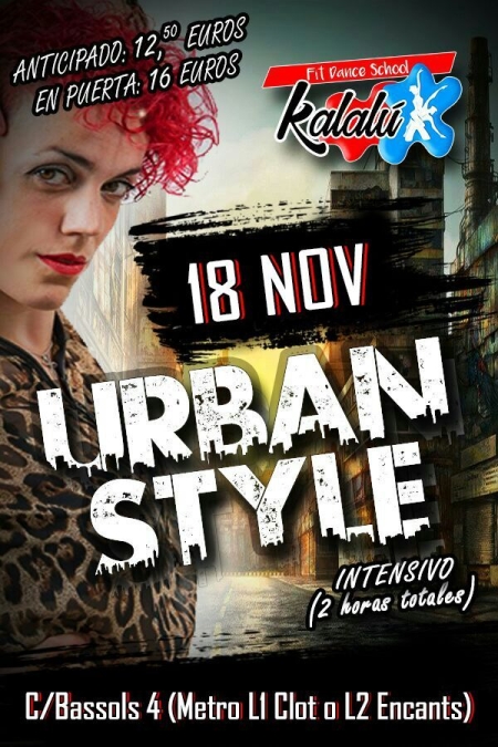 Intensive 2h. Urban Style to apply on the dancefloor