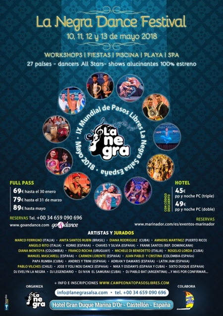 La Negra Dance Festival 2018 - Mundial Pasos Libres (9ª Edición)