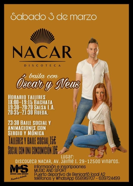 Sábado de baile en Nácar con Oscar y Neus