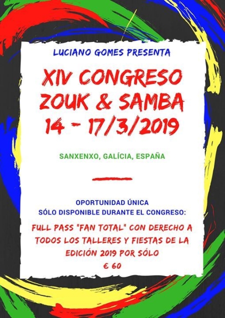 Congreso de Zouk y Samba en Galícia 2019 (14th Edition)