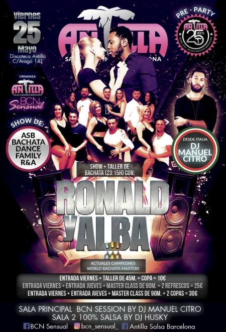 Bachata Master Class with Ronald and Alba
