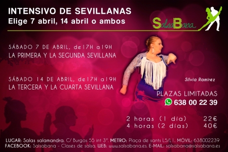 SEVILLANAS Intensive Course in Barcelona - Saturday 7 April