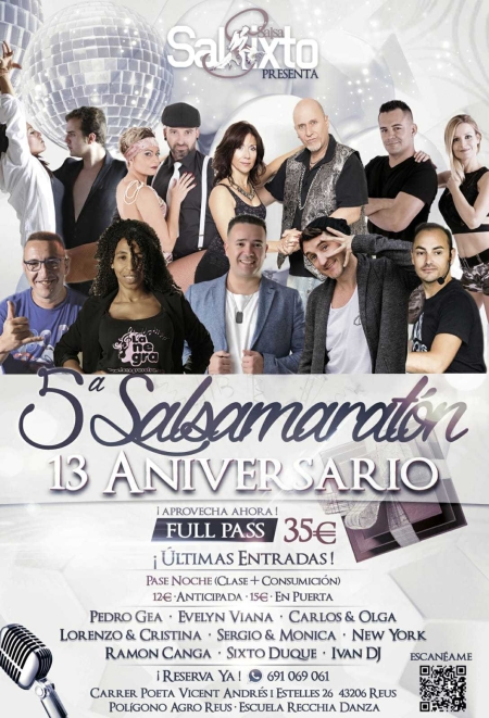 Salsamaratón 2018 (5th Edition ) - Saturday 4th of August