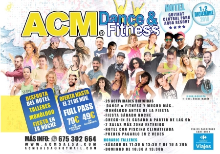 ACM Dance and Fitness - 1st and 2nd December 2018