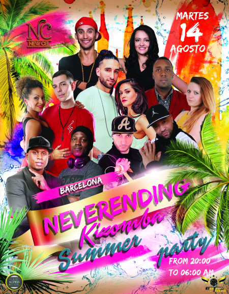 Neverending Kizomba Summer Party 14 Agosto Barcelona