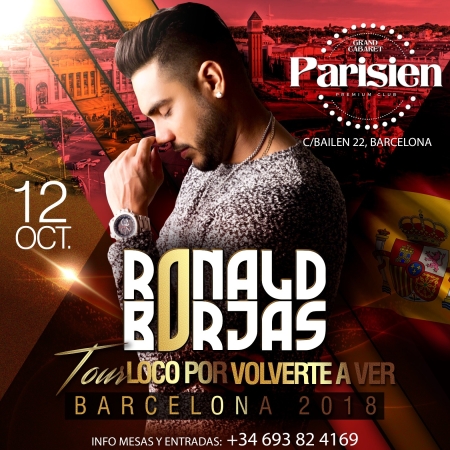 Ronald Borjas en concierto en Barcelona - 12 de Octubre 2018