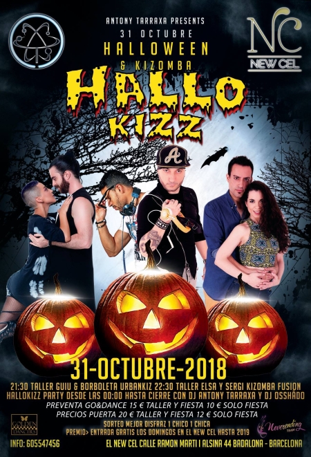 HalloKizz - Halloween Kizomba Party - 31 Octubre en el New Cel