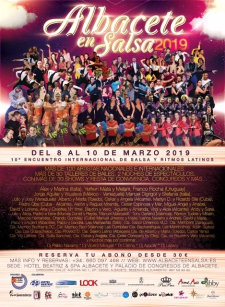 Albacete en Salsa 2019 - Encuentro Internacional de Salsa y Ritmos Latinos (10ª Edición)
