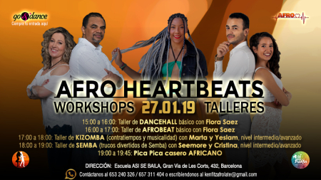 Afro Heartbeats Talleres - 27.01.2019