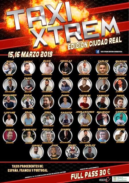 Taxi Xtrem Edición Ciudad Real 15, 16, 17 de Marzo 2019 (2ª Edición)