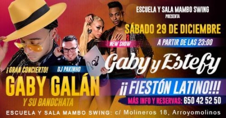 Latin Night Party, Gaby y Estefy y su Bandchata. 29 Diciembre