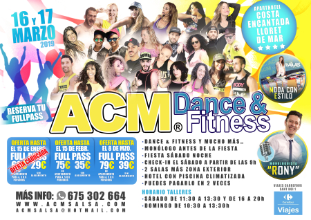 ACM Dance and Fitness - 16th and 17th March 2019