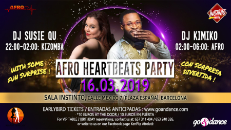 Fiesta Afro Heartbeats - 16 Marzo 2019