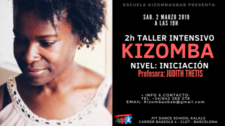 2h Intensivo Kizomba • Nivel Iniciación• 2 Marzo • Barcelona