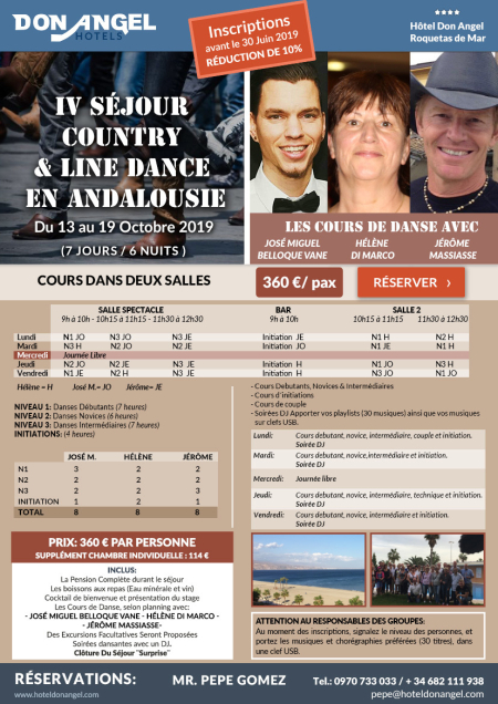 Séjour Country Line & Dance 2019 (4ª Edición)
