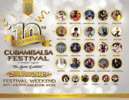 CubaMiSalsa Festival 2019 en Chipre (10ª Edición)