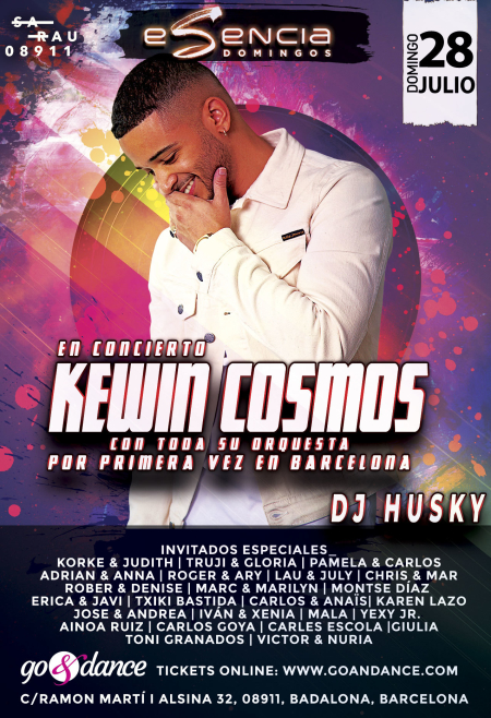 Kewin Cosmos Concert - 28 July 2019 in Barcelona